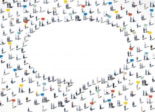 People Diversity Crowd Community Communication Speech Bubble Concept